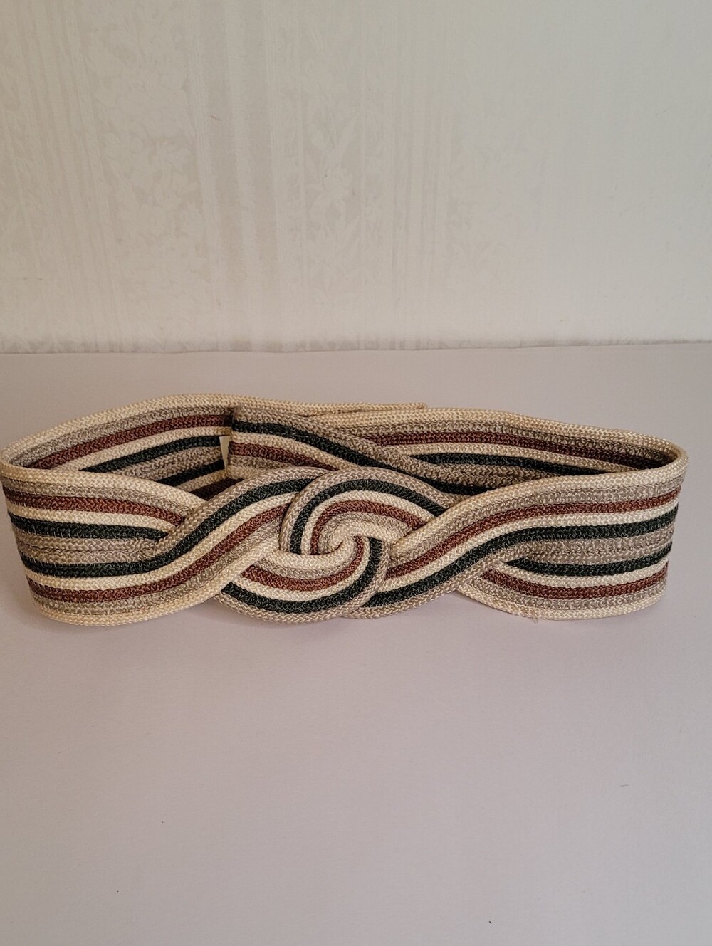 Vintage 80s Braided Belt Size Small - Picture 2 of 7